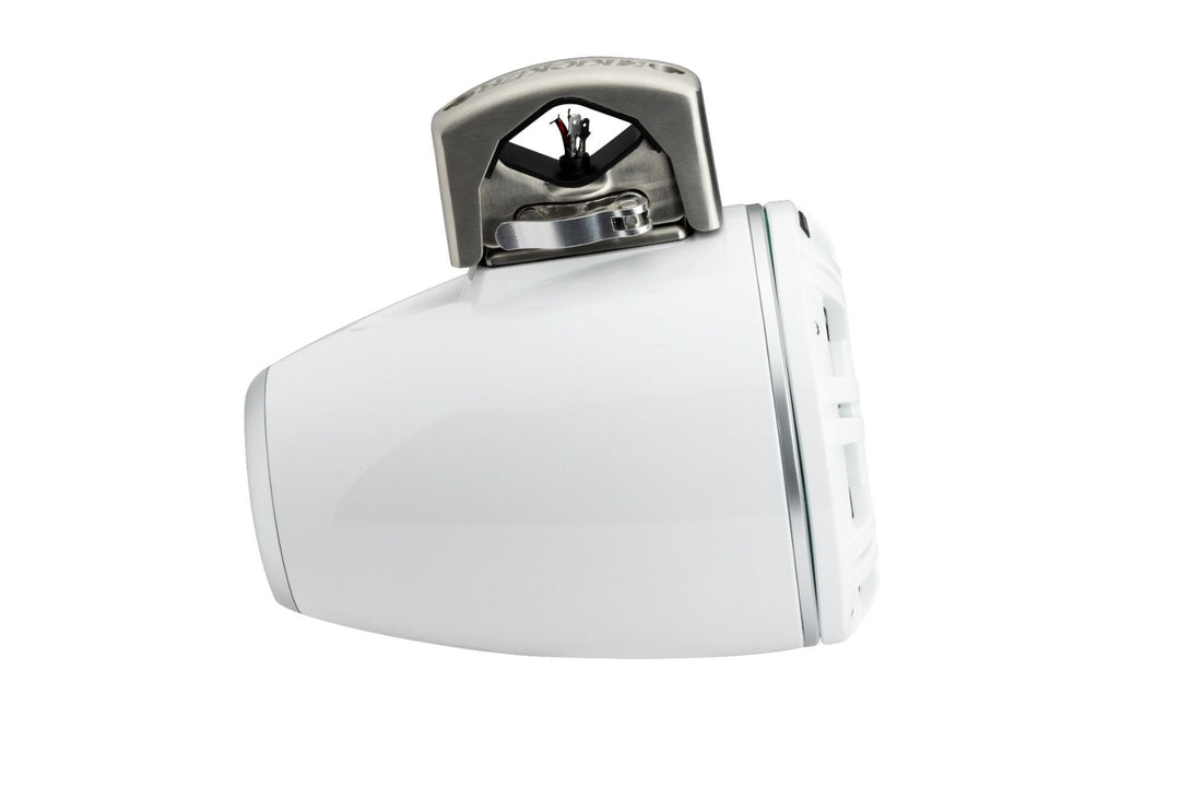 Kicker 51KMTCXL8W: White Horn Loaded Compression Driver Tower Coaxial Speaker System