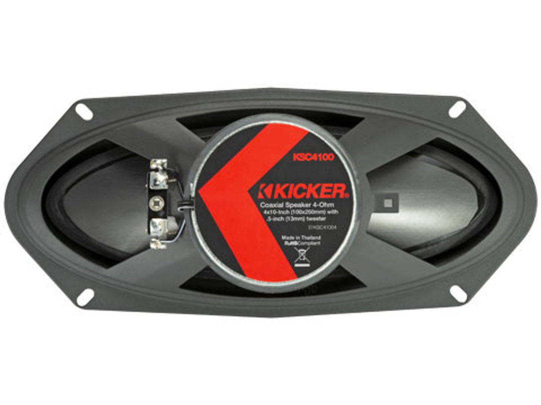 Kicker 51KSC41004: 4 x 10" KS-Series 75 W RMS 2-Way Car Speakers