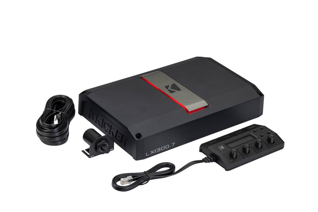 Kicker 51LX13007: 4 x 125 / 2 x 265 W 4- / 2-Channel Class-D Full-Range Subwoofer Amplifier
