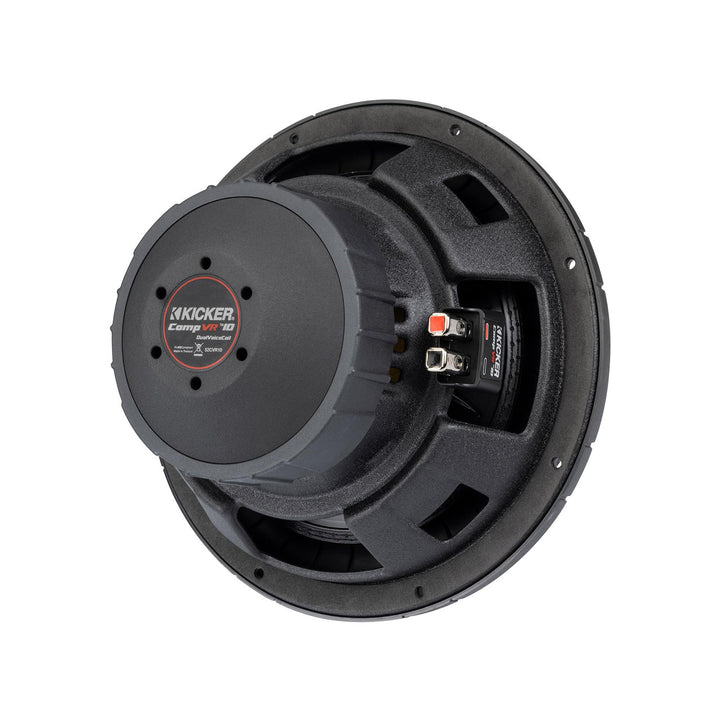 Kicker 52CVR104: 10" (25 CM) 2 Ω 350 W CompVR-Series Dual Voice Coil Subwoofer