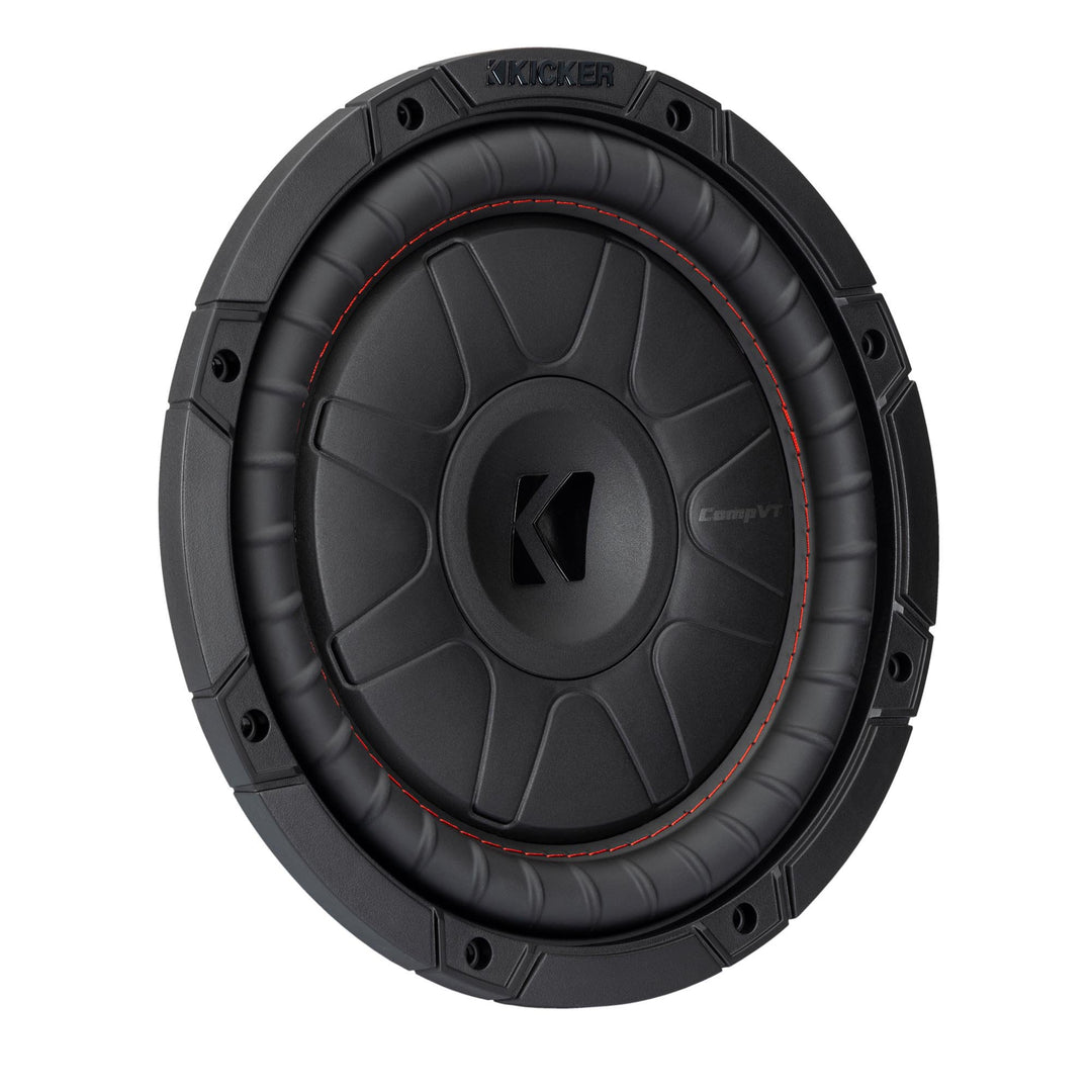 Kicker 52CVT102: 10" (25 CM) 4 Ω 350 W CompVT-Series Single Voice Coil Subwoofer