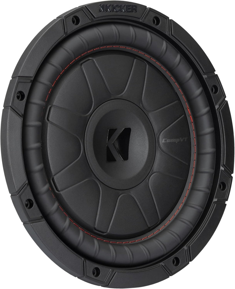 Kicker 52CVT104: 10" (25 CM) 4 Ω 350 W CompVT-Series Single Voice Coil Subwoofer