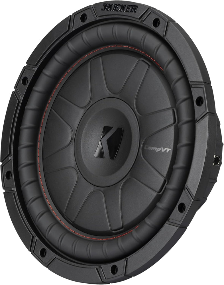 Kicker 52CVT104: 10" (25 CM) 4 Ω 350 W CompVT-Series Single Voice Coil Subwoofer