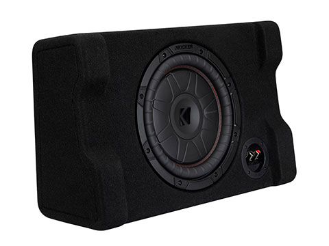 Kicker 52CVTDF102: 10" 2-Ohms CVTDF-Series Down-Firing Subwoofer Enclosure