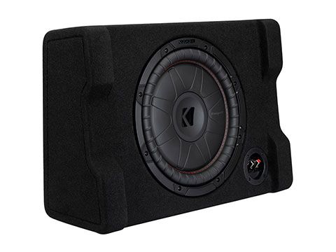 Kicker 52CVTDF122: 12" 2-Ohms CVTDF-Series Down-Firing Subwoofer Enclosure