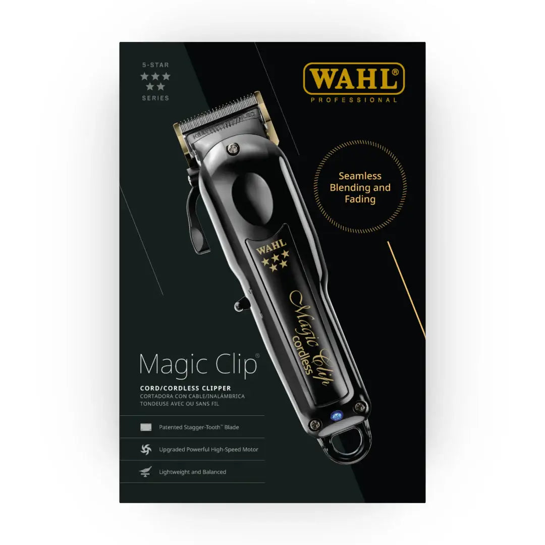 Wahl 56463: 5-Stars Black Magic Clip Cord / Cordless Hair Clipper