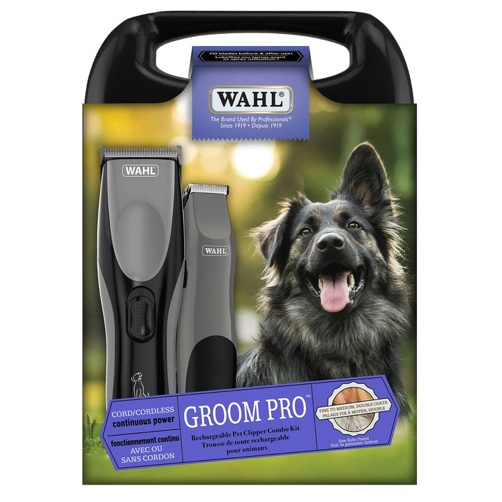 Wahl 58125: Professional Groom Rechargeable Pet Clipper Combo Kit