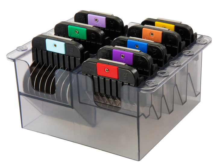 Wahl 58247: 8 Stainless Steel Snap-On Guide Combs / Organizer