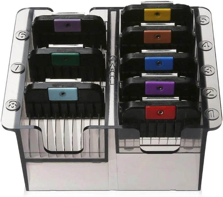 Wahl 58247: 8 Stainless Steel Snap-On Guide Combs / Organizer