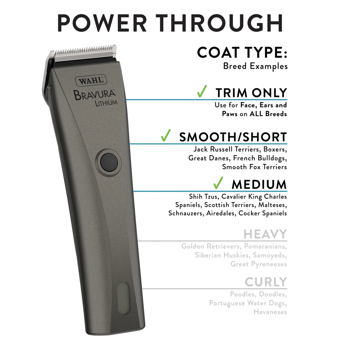 Wahl 59163: Lithium Bravura Gunmetal Cordless Clipper