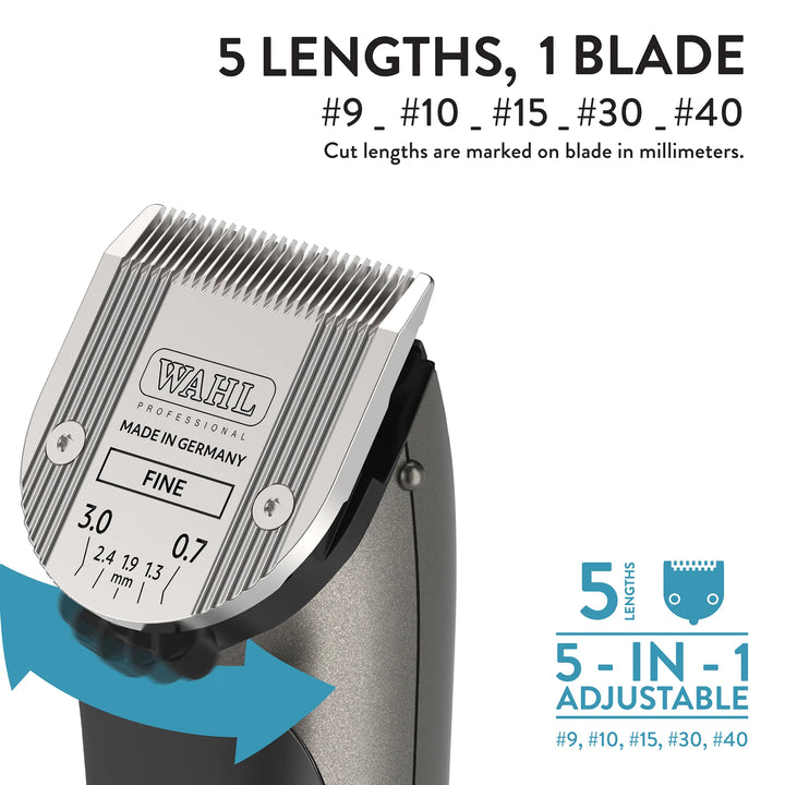 Wahl 59163: Lithium Bravura Gunmetal Cordless Clipper