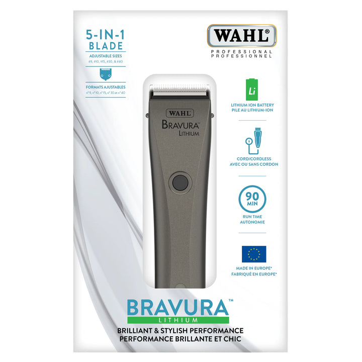 Wahl 59163: Lithium Bravura Gunmetal Cordless Clipper