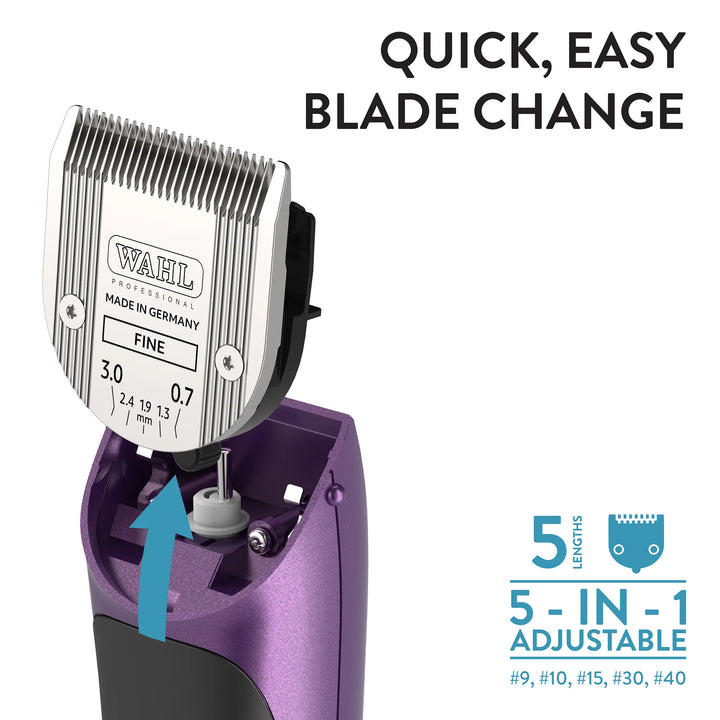 Wahl 59164: Lithium Bravura Purple Professional Cordless Clipper