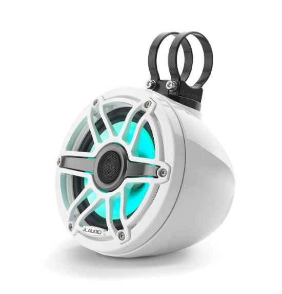 JL Audio JLM6650VEXGW-S-GWGWI: 6.5" M6- / VEX-Series LED RGB White Sport Enclosed Coaxial Speaker System