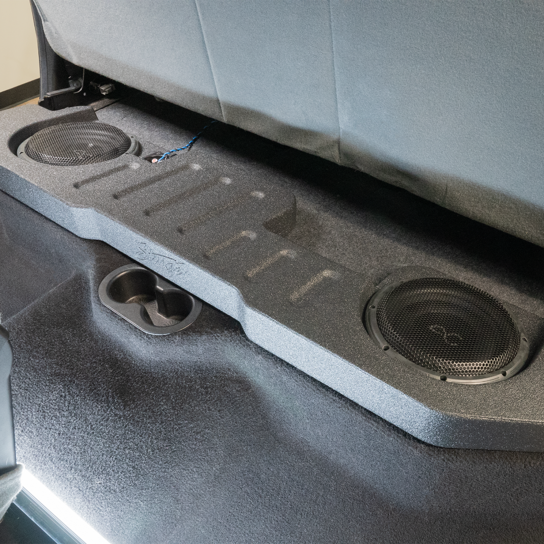 AudioControl ACTXRM02D10: 10" Dual SPC Under Seat Sealed Loaded Subwoofer Enclosure