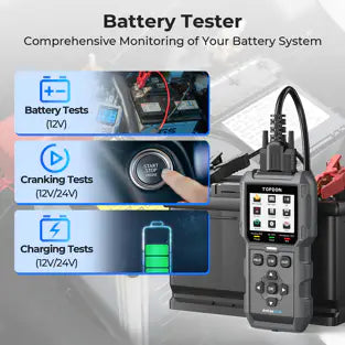 Topdon AL500B: 2.8" Color Display Code Reader / Battery Tester