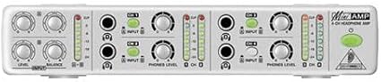 Behringer AMP800: 9.5" 4-Channel Ultra-Compact Stereo Headphone Amplifier