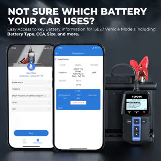 Topdon BT100W: 12 V Monochrome Display Battery / System Tester