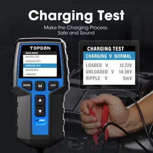 Topdon BT200: 2.4" 12 / 24 V Display Battery / System Tester