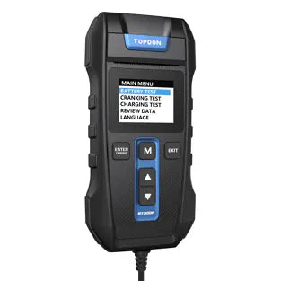 Topdon BT300P: 2.4" 12 / 24 V Printer Display Battery / System Tester