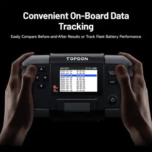 Topdon BT600PLUS: 3.5" 6 / 12 / 24 V Printer Display Battery / System Tester