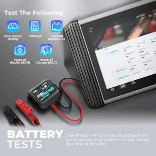 Topdon BTMPROS: 12 V Bluetooth Pair Battery / System Tester