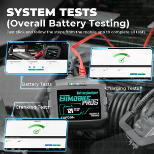 Topdon BTMPROS: 12 V Bluetooth Pair Battery / System Tester