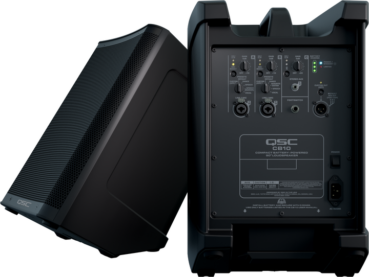 QSC CB10: Compact Battery-Powered Loudspeaker System