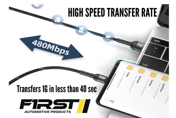 F1RST CC-BK1: 1.2 M Premium USB-C Cable