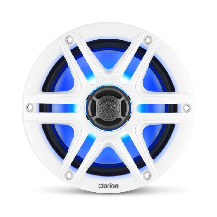 Clarion CLRCMSP-651RGB-SWG: 6.5" RGB Premium Marine Coaxial Speakers