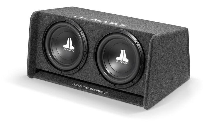 JL Audio CP212-W0V3: 12" 600 W RMS Dual Bass Wedge Slot Ported Enclosure
