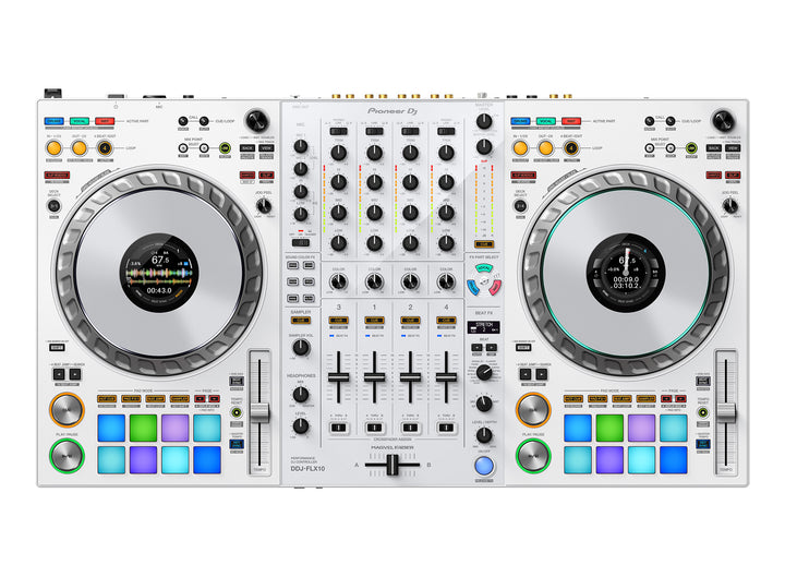 Pioneer DJ DDJ-FLX10-W: 4-Channel White DJ Controller