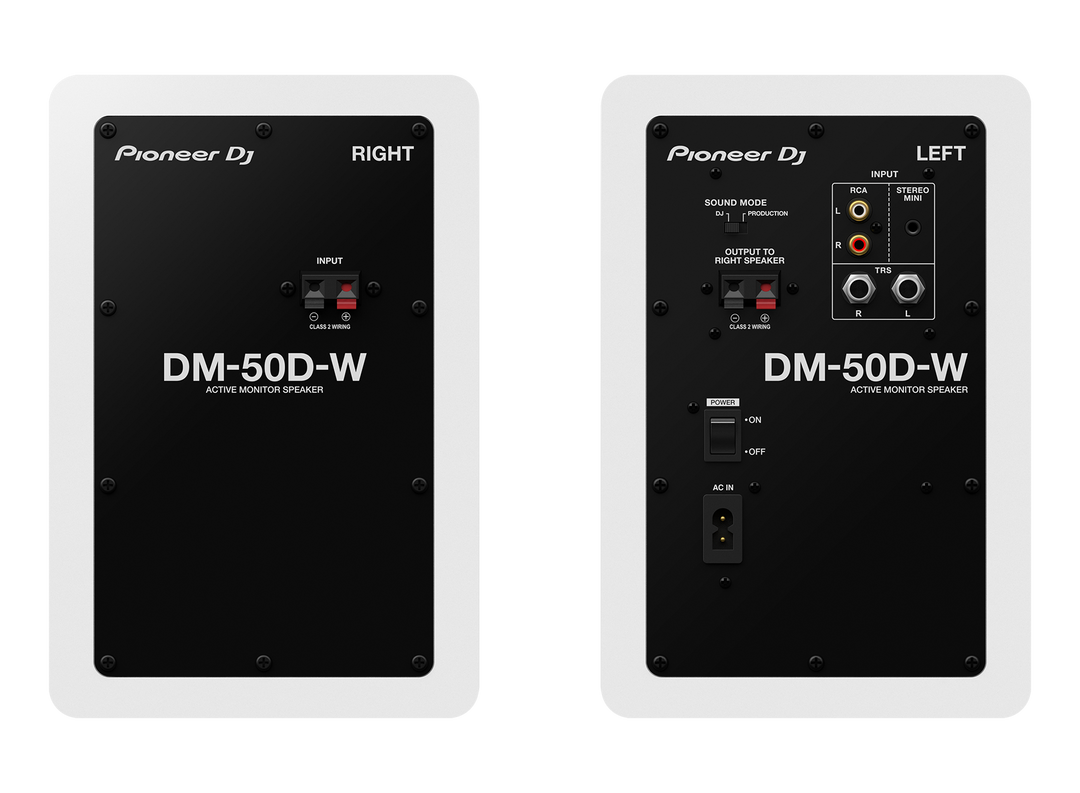 Pioneer DJ DM-50D-W: 5" White Monitor System