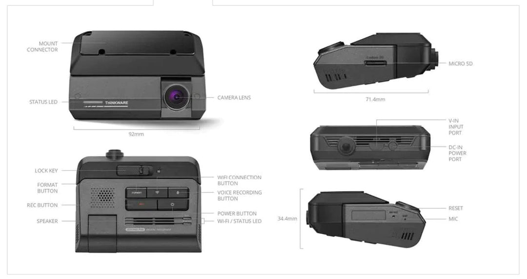 Thinkware F790CH16: 1-Channel Full HD 1080 P Dash Camera