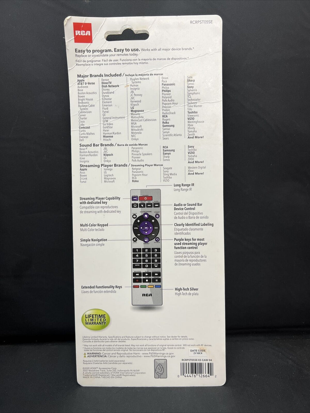 RCA RCRPST05SE: RCA Programmable Universal Remote Control Device – AZ ...