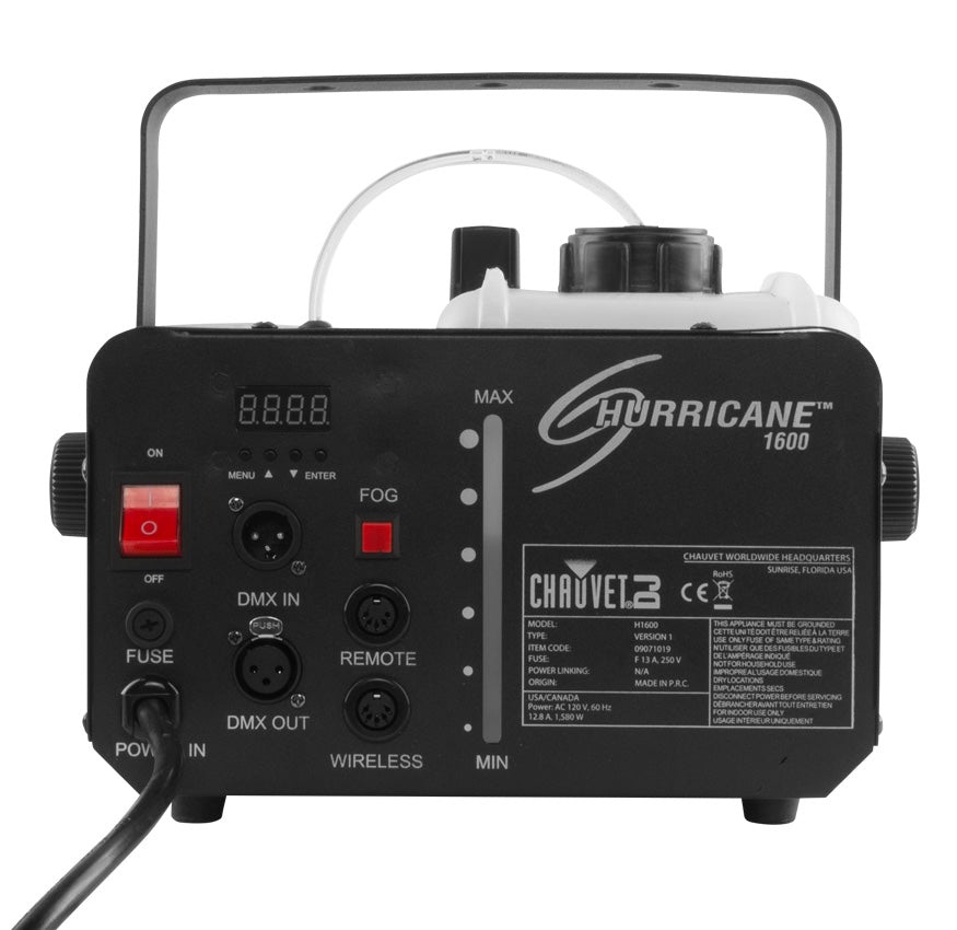 Chauvet DJ HURRICANE-H1600: Fog Machine