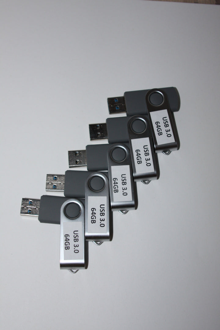 USB64-3.0: 64 Gig USB Pen Drive 3.0 (5pk)