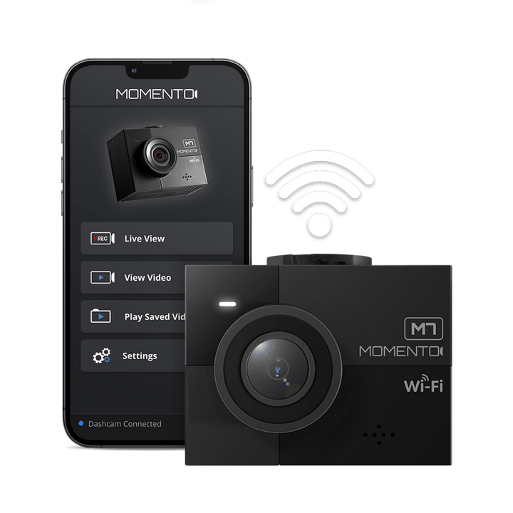 Momento MD7205: M7 Wi-Fi 3-Channel 2K QHD Dash Camera - Front & Rear