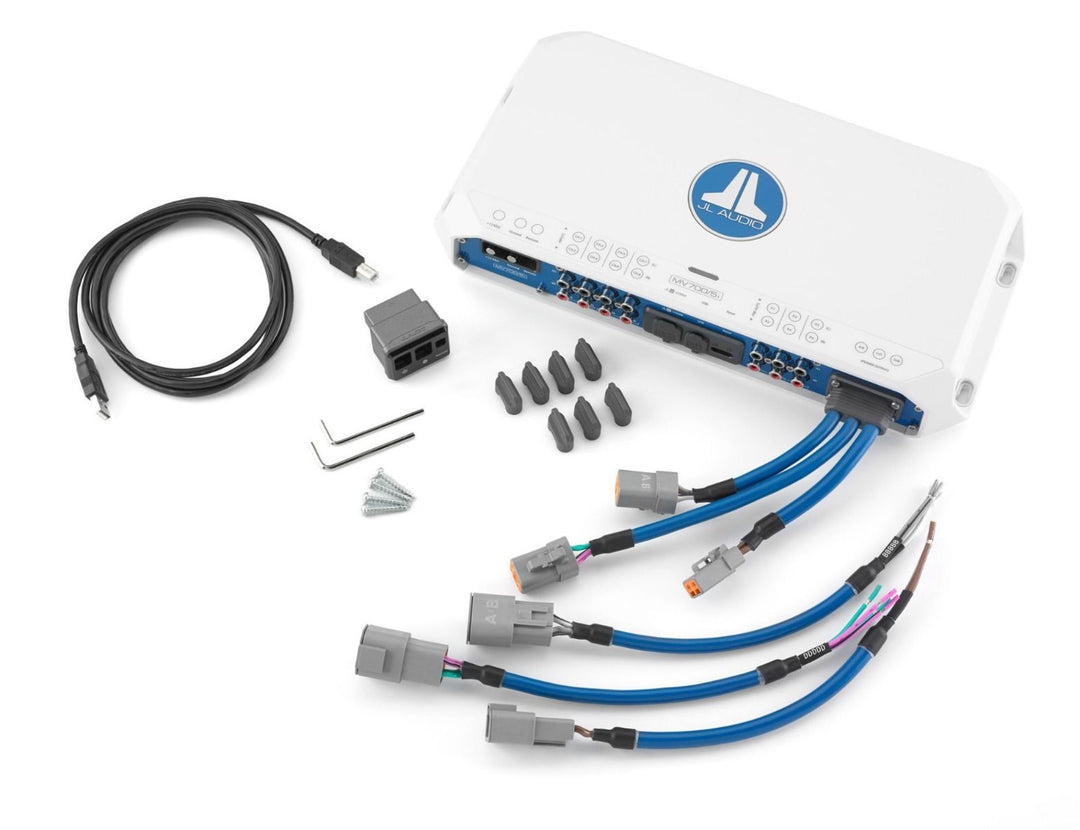 JL Audio JLAMMV700-5I: 75 & 300 W x 4 & 1 5-Channel MVI-Series System Amplifier