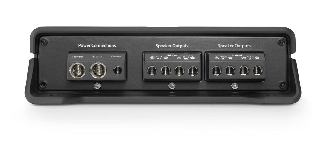 JL Audio JLAMPJD400-4: 100 W x 4 @ 2 Ω / 200 x 2 4-Channel Class-D Full-Range Bridged Amplifier