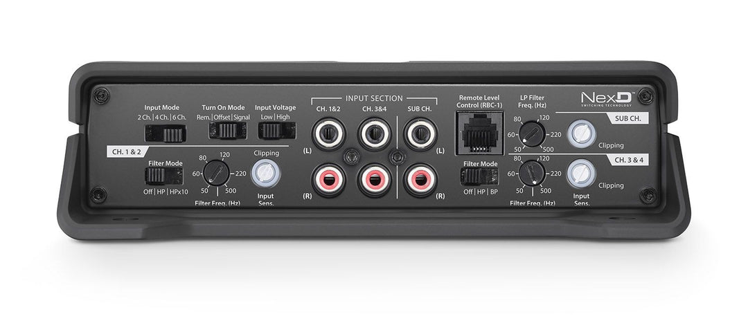 JL Audio JLAMPJD700-5: 100 W x 4 / 300 x 1 @ 2 Ω 5-Channel Class-D Full-Range Mono Amplifier