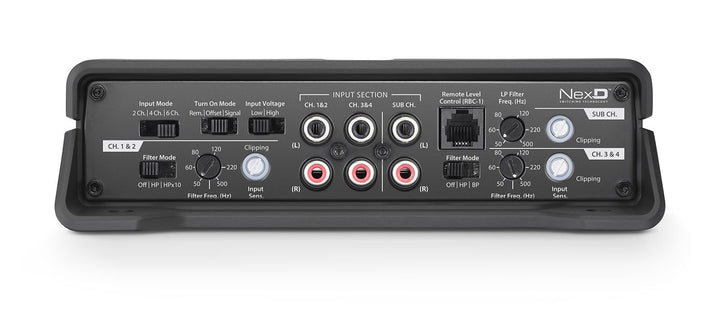 JL Audio JLAMPJD700-5: 100 W x 4 / 300 x 1 @ 2 Ω 5-Channel Class-D Full-Range Mono Amplifier
