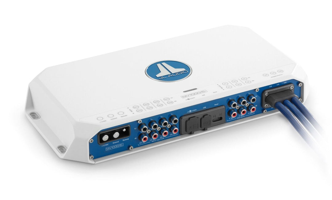 JL Audio JLAMPMV1000-5I: 75 & 600 W x 4 & 1 5-Channel MXI-Series System Amplifier