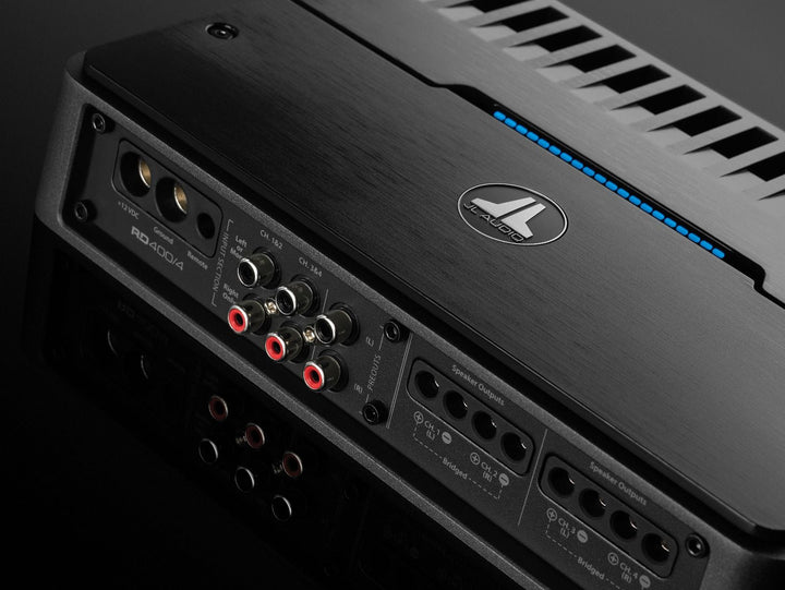 JL Audio JLAMPRD400-4: 400 W 4-Channel Class-D Full-Range Amplifier