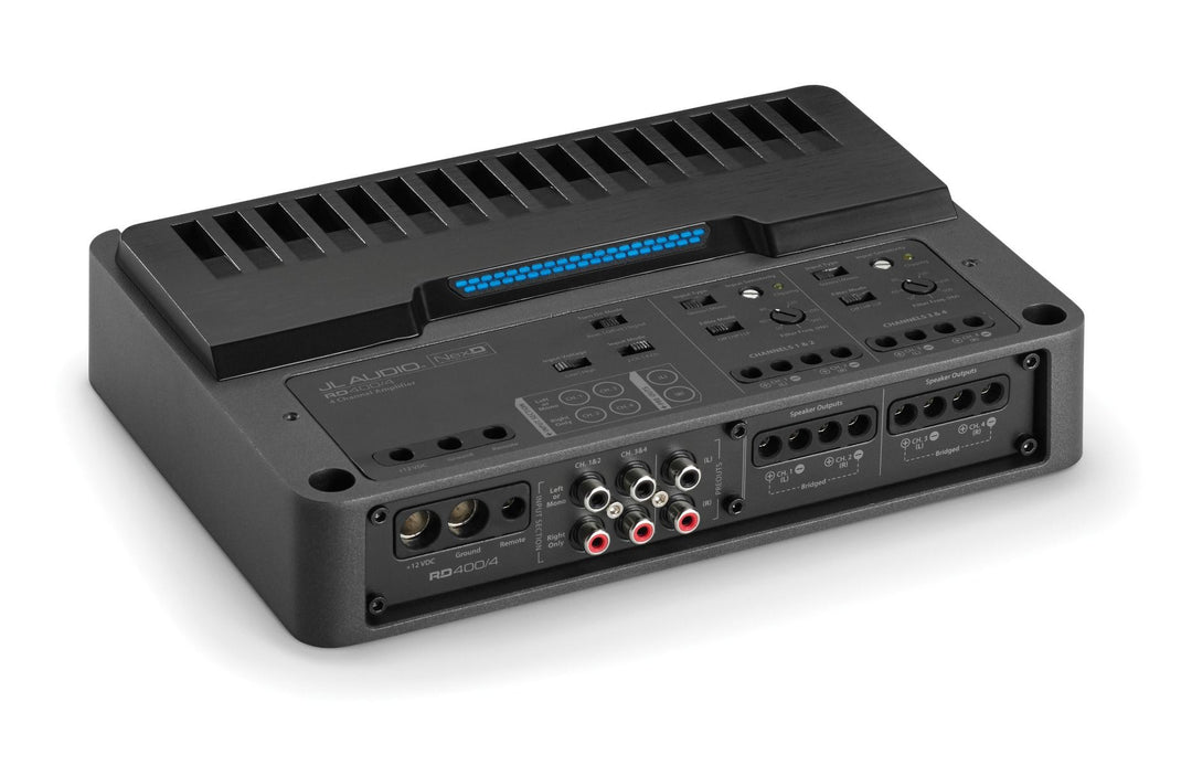 JL Audio JLAMPRD400-4: 400 W 4-Channel Class-D Full-Range Amplifier