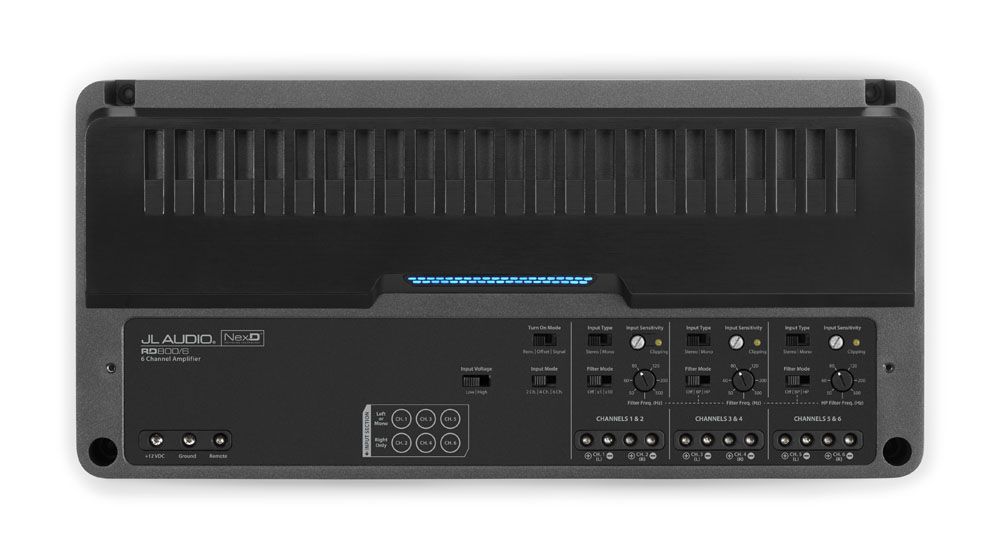 JL Audio JLAMPRD800-6: 800 W 6-Channel Class-D Full-Range Amplifier