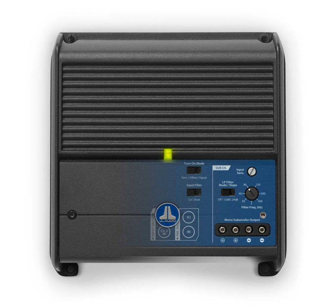 JL Audio JLAMPXDM300-1: 300 W 1-Channel Class-D XDM-Series Mobile / Marine Subwoofer Amplifier