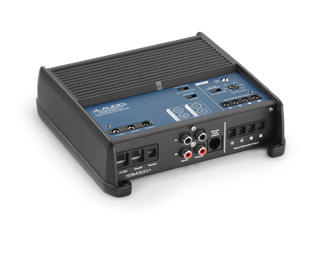 JL Audio JLAMPXDM300-1: 300 W 1-Channel Class-D XDM-Series Mobile / Marine Subwoofer Amplifier