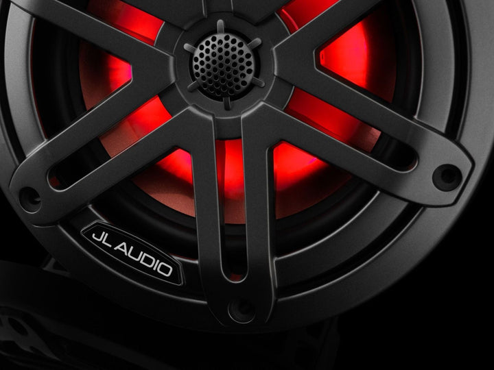 JL Audio JLM3-650X-S-GM-I: 6.5" M3-Series LED RGB Gun Metal Sport Marine Speakers