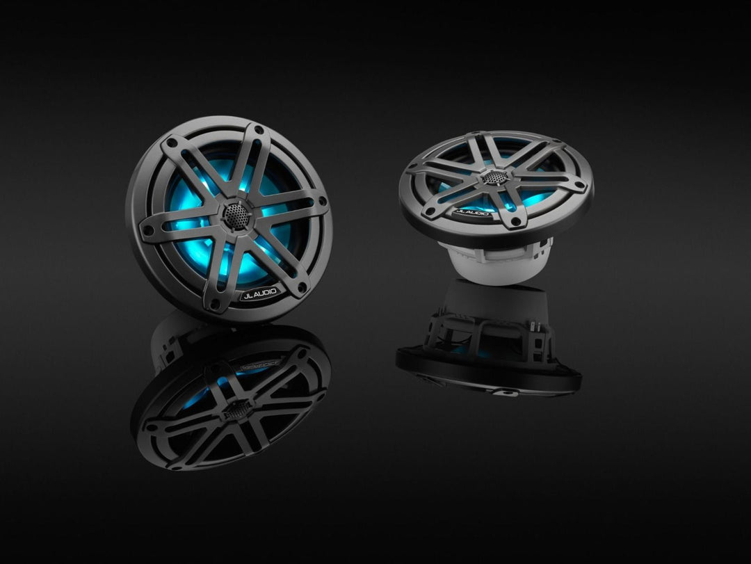 JL Audio JLM3-650X-S-GM-I: 6.5" M3-Series LED RGB Gun Metal Sport Marine Speakers